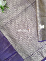 BANARASI TISSUE ORGANZA SAREE PURPLE