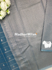 KOVAI CHECKS BUTTA SILK COTTON SAREE DUSTY RAMA