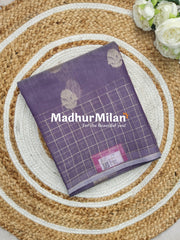 KOVAI SILK COTTON SAREE DUSTY PURPLE