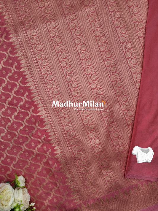 CHARVI BANARASI CREPE SILK SAREE THULIAN