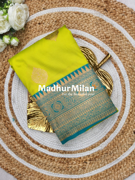 ANANYA SILK SAREE PISTA RAMA