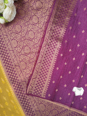 BANARASI COTTON LOOMS DUSTY YELLOW ONION