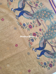 PEACOCK KOVAI COTTON SAREE GOLD