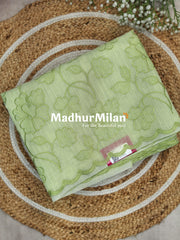 KOTA DORIA EMBROIDERY WORK SAREE PISTA