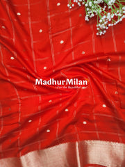 DISPUR SILK SAREE RED