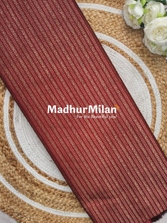 BANARASI ZARI WOVEN SAREE MAROON