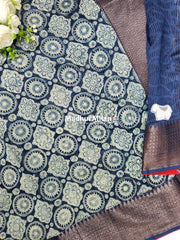 BLUE LOOM CHANDERI SAREE BLUE