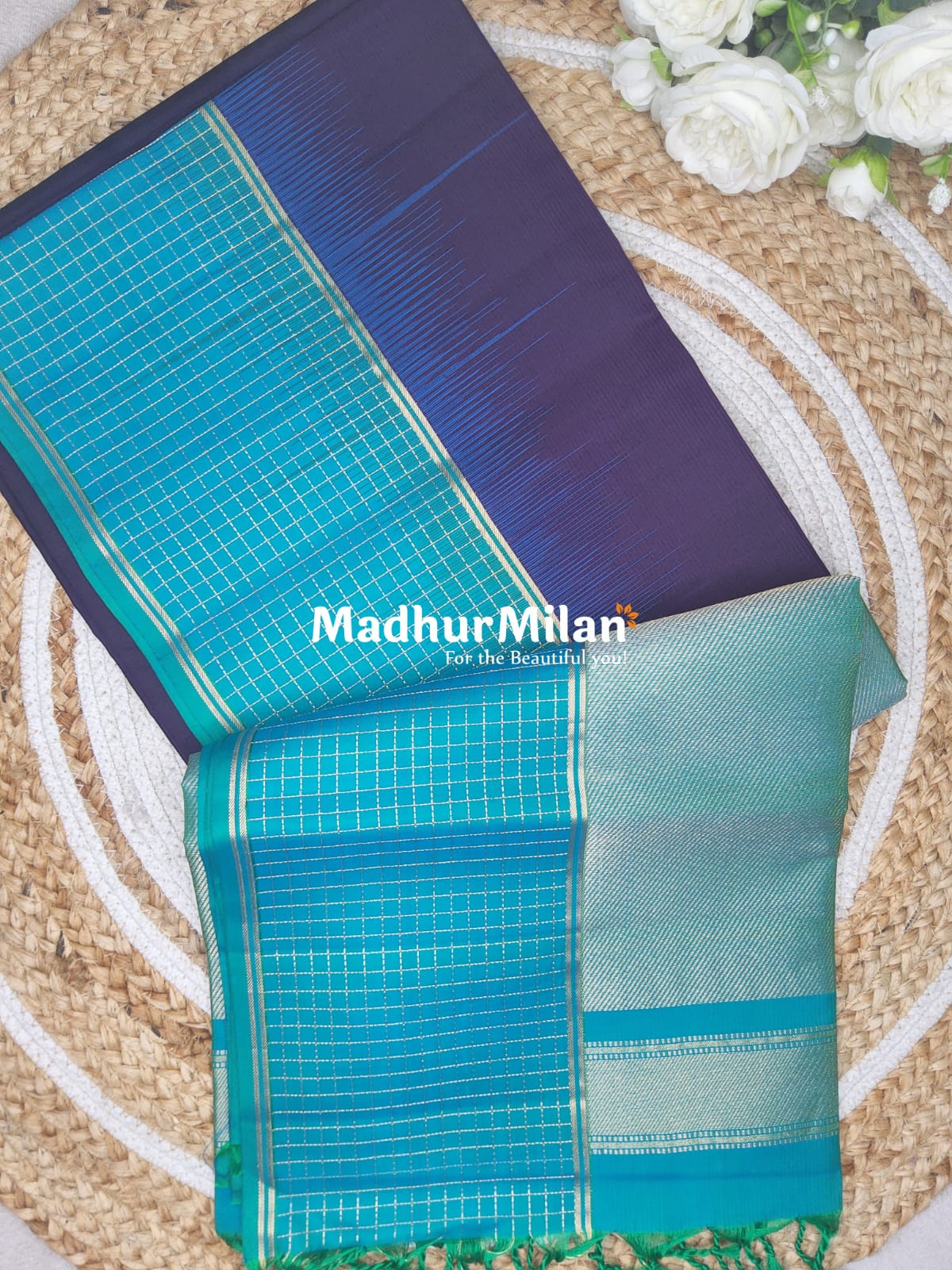 UPPADA SOFT SILK SAREE PUPLE RAMA