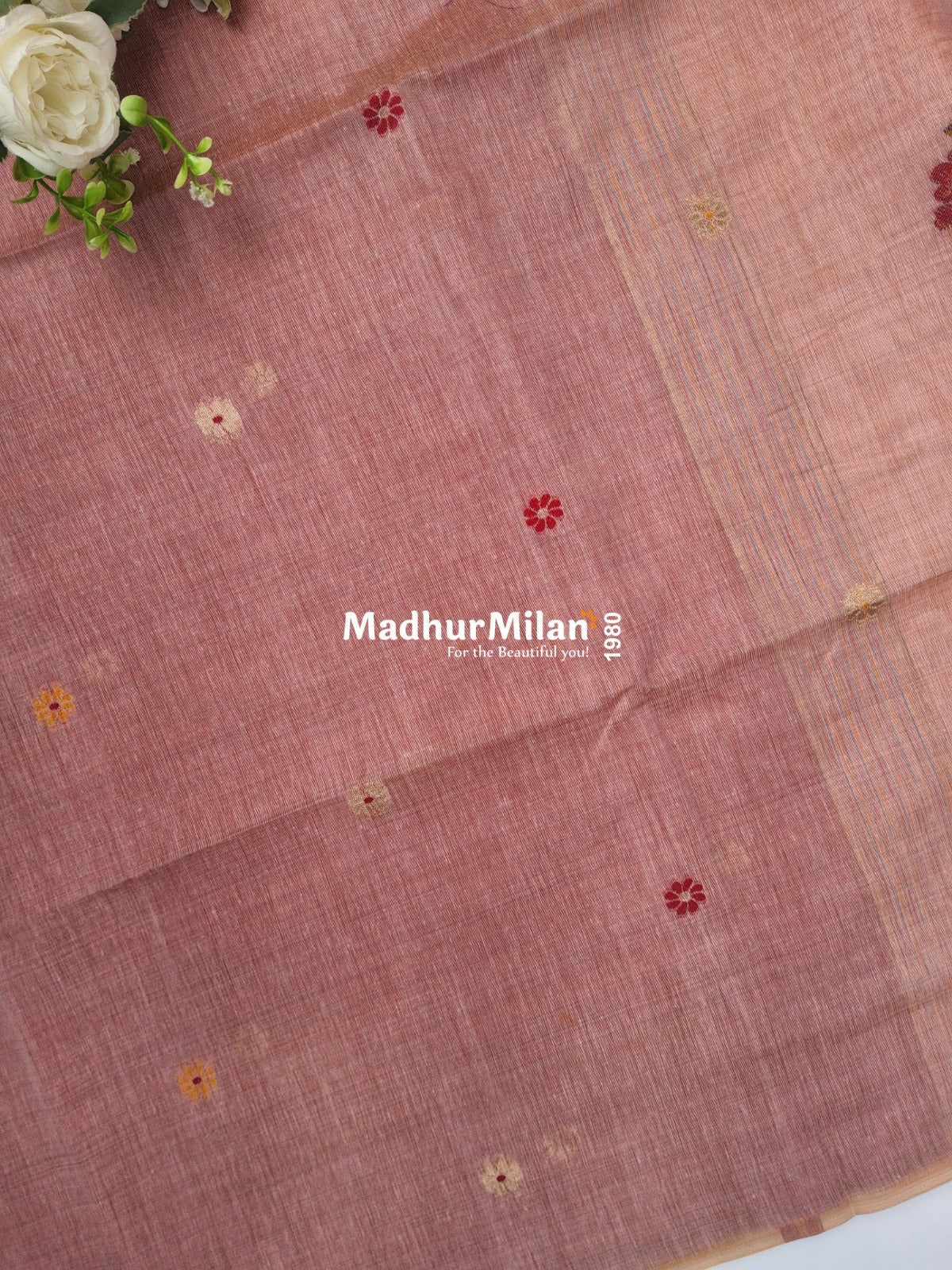 SPARROW KOVAI COTTON SAREE PEACH