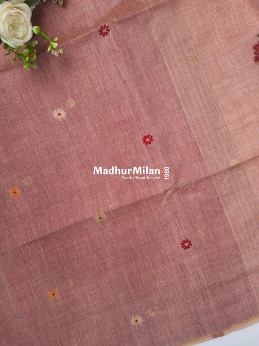 SPARROW KOVAI COTTON SAREE PEACH