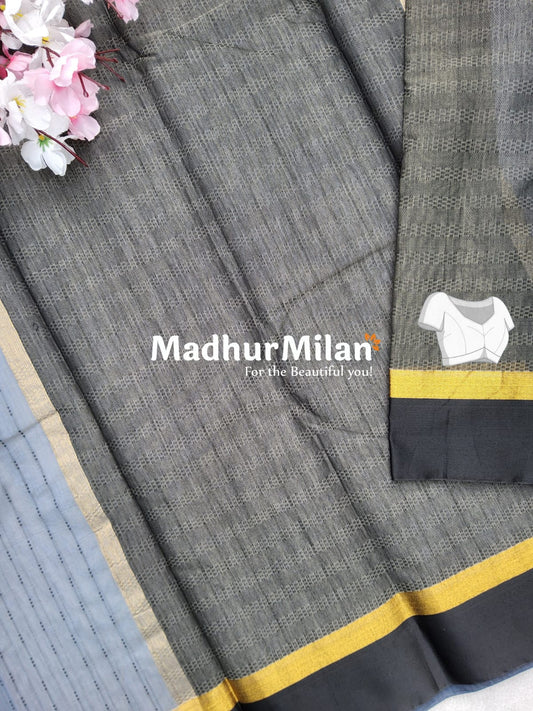 KOVAI SILK COTTON SAREE DUSTY GREY