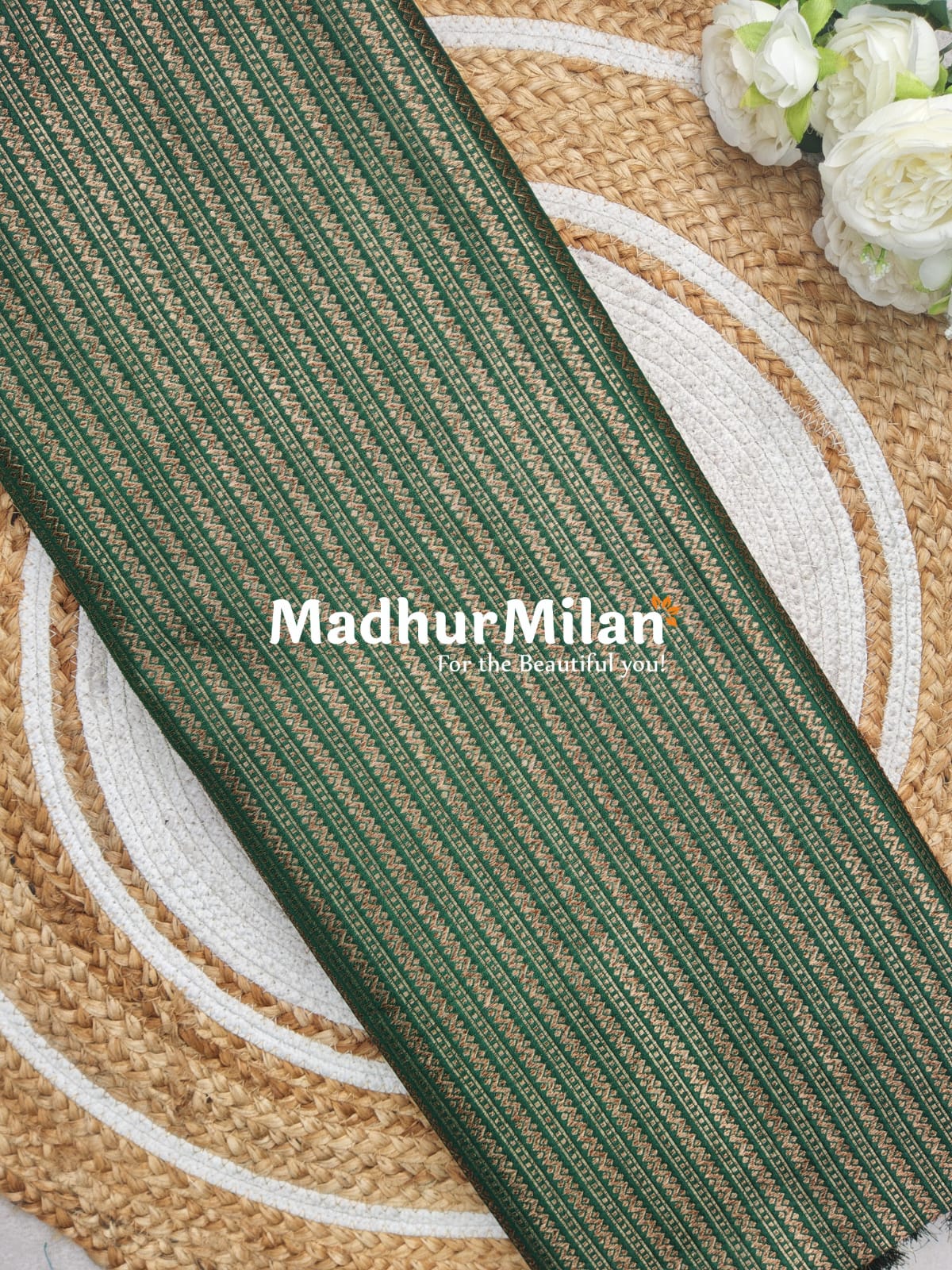 BANARASI ZARI WOVEN SAREE GREEN
