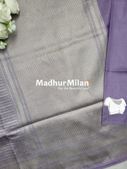 BANARASI TANCHOI ZARI WOVEN SAREE LAVENDER