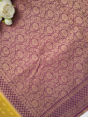 BANARASI COTTON LOOMS DUSTY YELLOW ONION