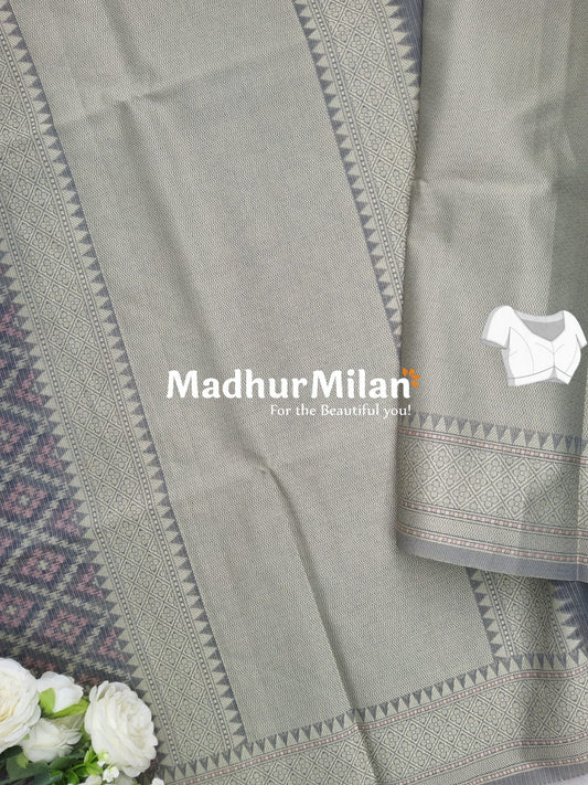 KORA COTTON SAREE GREY
