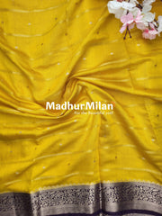 DISPUR SILK SAREE OLD GOLD PURPLE