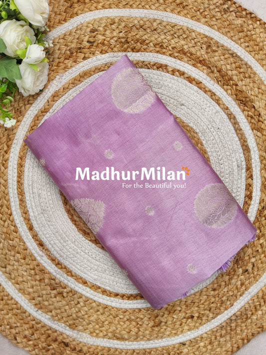 RESHAM SILK WEAVING SAREE LAVENDER
