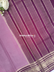 SEMI CREPE SILK SAREE ONION PURPLE