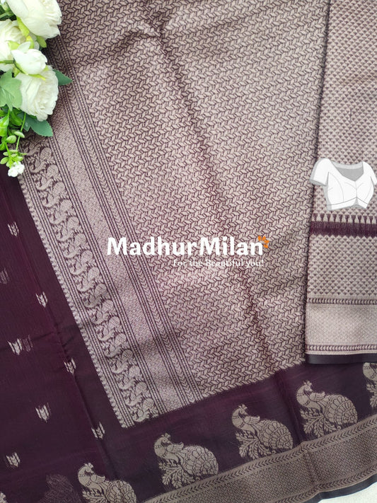 KOVAI SILK COTTON SAREE WINE