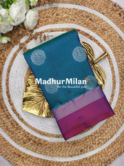 KANCHI STRIPES BUTTA SAREE RAMA WINE