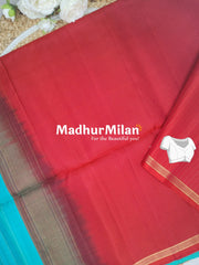 UPPADA SOFT SILK SAREE AQUA PEACH