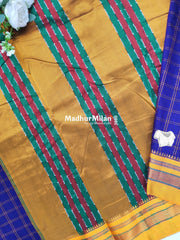 ILKAL BOX CHECKS SAREE PURPLE