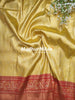 INDRA TISSUE SILK SAREE GOLDEN YELLOW RED