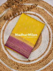 BANARASI COTTON LOOMS DUSTY YELLOW ONION