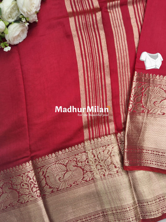 DISPUR SILK SAREE 10 INCH BORDER SAREE PINK