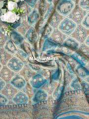BANARASI ALFA MEENA WEAVE SAREE FIROZI