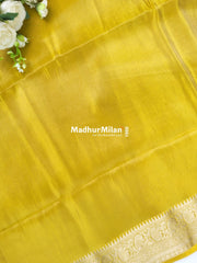 BANARASI TISSUE ORGANZA SAREE MUSTARD