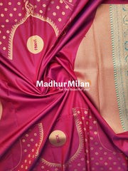 ANANYA SILK SAREE RAMA BLUE RED
