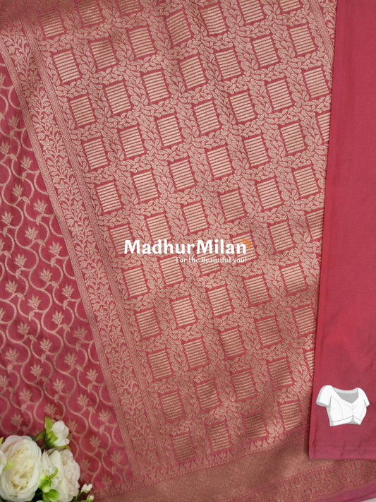 CHARVI BANARASI CREPE SILK SAREE THULIAN