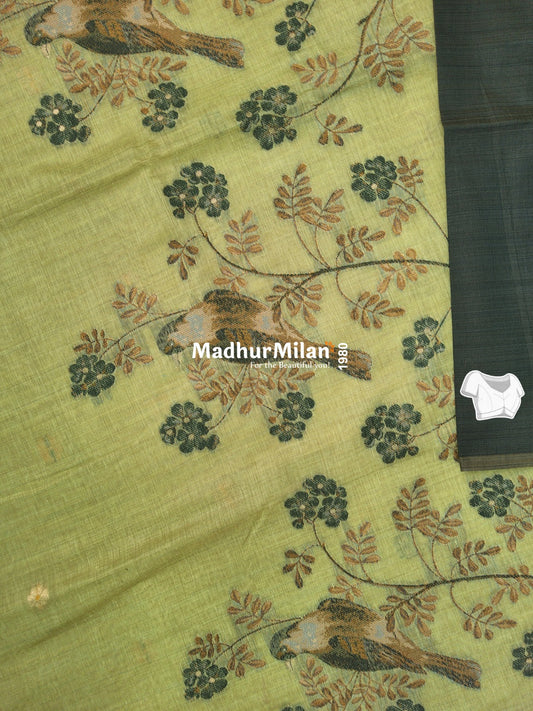 SPARROW KOVAI COTTON SAREE GREEN