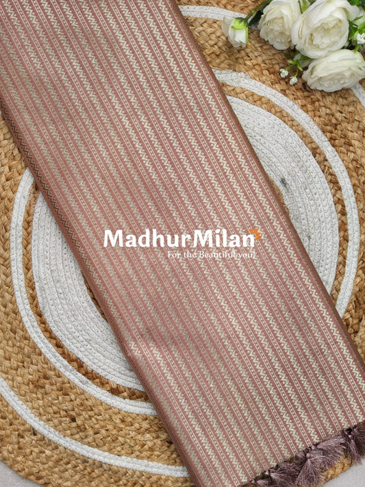 BANARASI TANCHOI ZARI WOVEN SAREE TORTILLA