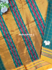 ILKAL BOX CHECKS SAREE GREEN