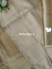 BANARASI TISSUE ORGANZA SAREE GOLD