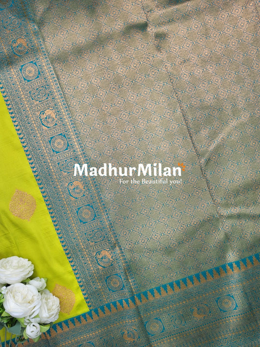 ANANYA SILK SAREE PISTA RAMA