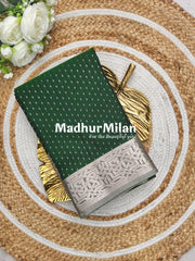 KANCHI MINI BUTTA SAREE GREEN GREY