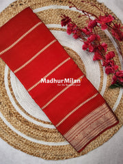 MYSHA BANARASI CREPE SILK SAREE RED