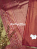 INDRA TISSUE SILK SAREE GOLDEN BROWN PINK