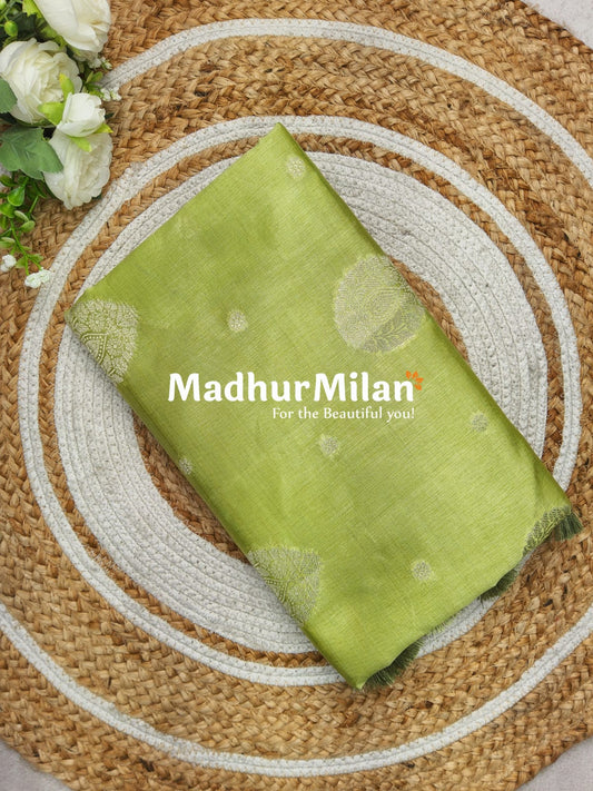 RESHAM SILK WEAVING SAREE PISTA