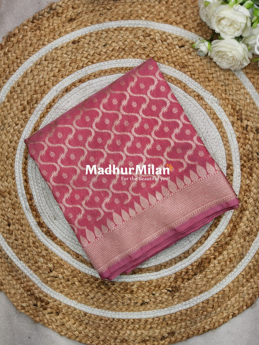 CHARVI BANARASI CREPE SILK SAREE THULIAN