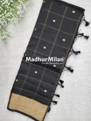 DISPUR SILK SAREE BLACK